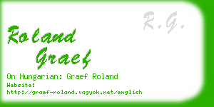 roland graef business card